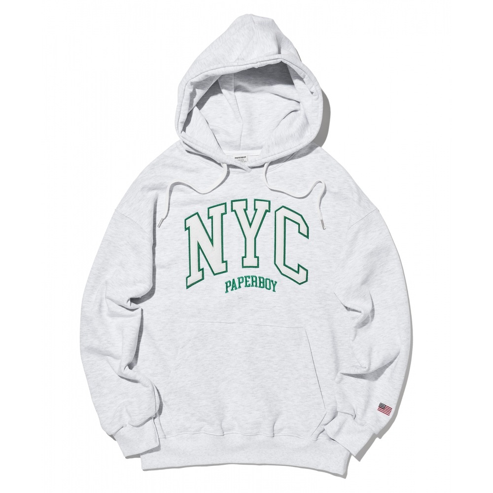 PAPERBOYニューヨークシティフーディ - ホワイトメランジ