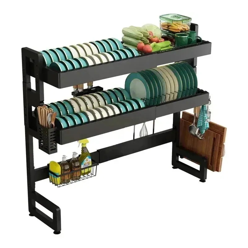 【メガ割 】水切りラック シンク上 スリム 2段 1段 コンパクト 収納ラック 水切りワイヤーバスケット