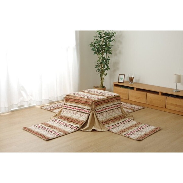 1181470149321 ゆったりーな 省スペース こたつ薄掛け布団単品 『ノーデル省S』 アイボリー 約280×280cm メーカー直送