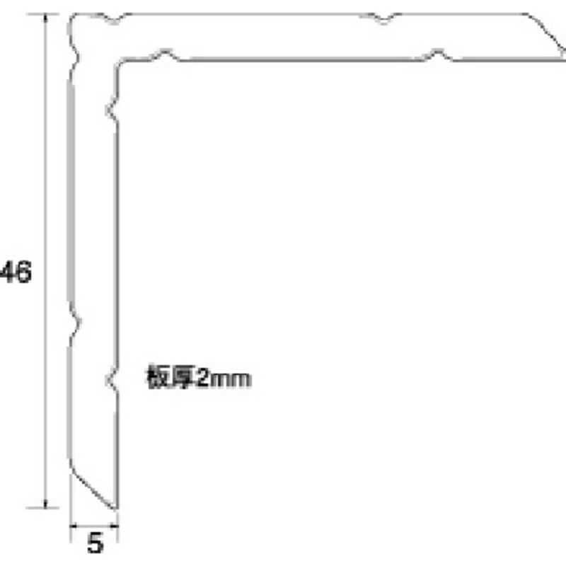 福井金属工芸　アルミ額用鉄角金具46×5 500個入　NO.6278