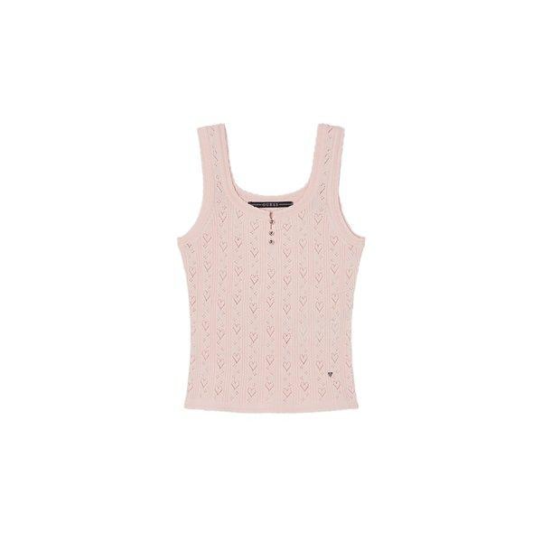 YQ2S2657 女性ハートスカシセーター トップ