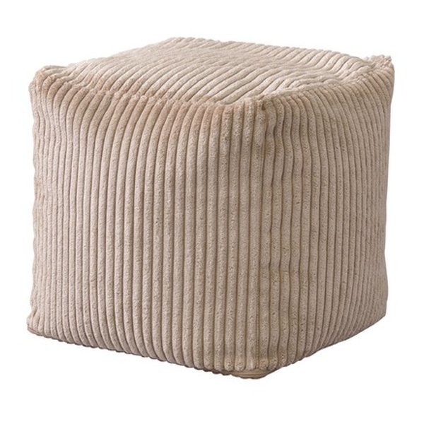 ミニビーズクッション ベージュ W30×D30×H30 LSS-804BE