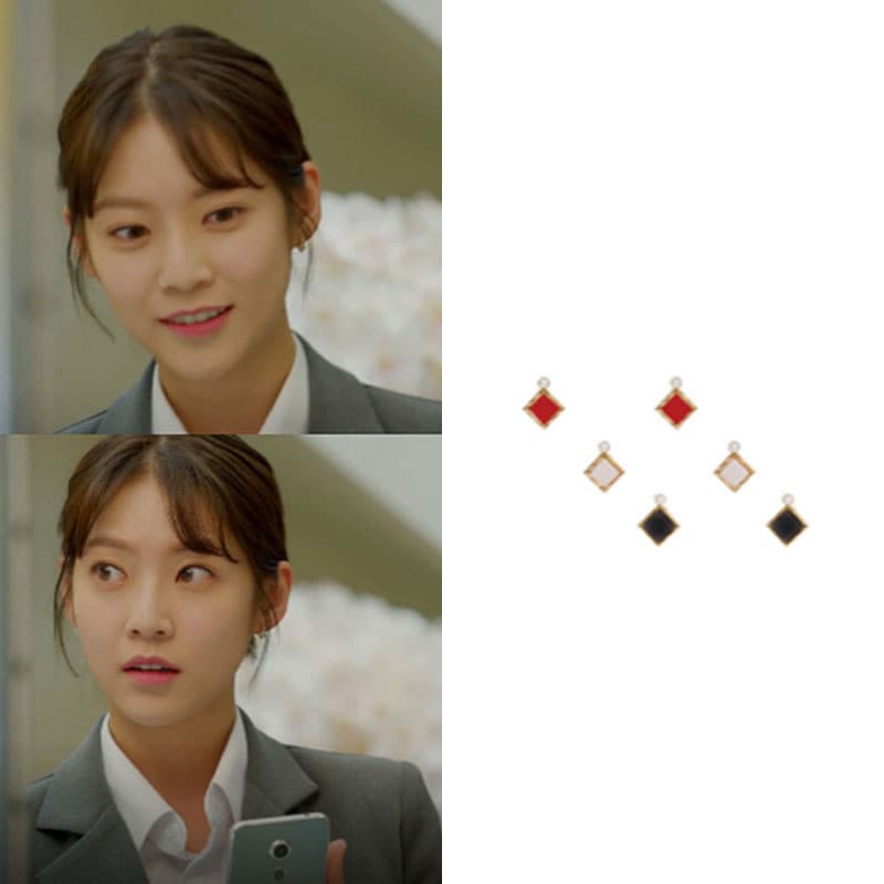 [キムゴウンソイェジ ペクジニ着用]パール入りカラースタッド/韓国ファッション/韓国ファッションスタイル/韓国ストリートファッション/SNSで人気/韓国の人気ブランド