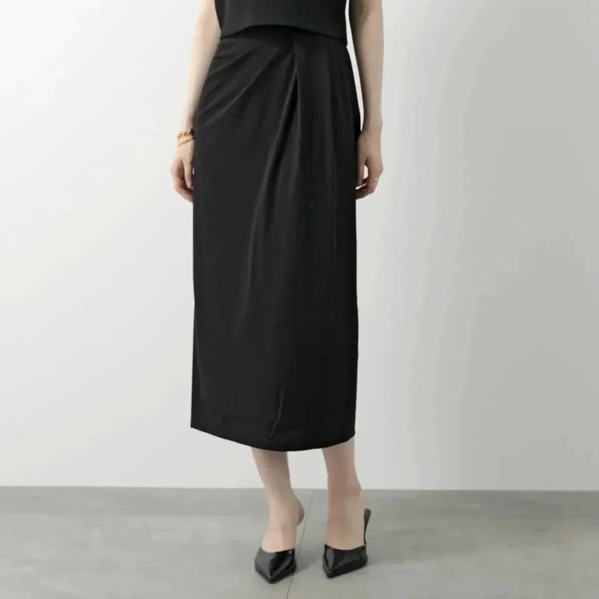 WEEKEND MAX MARA ウィークエンド マックスマーラ スカート HANS ハンス ストレッチジャージー タイト タック入り ミディアム丈 003 【mega】