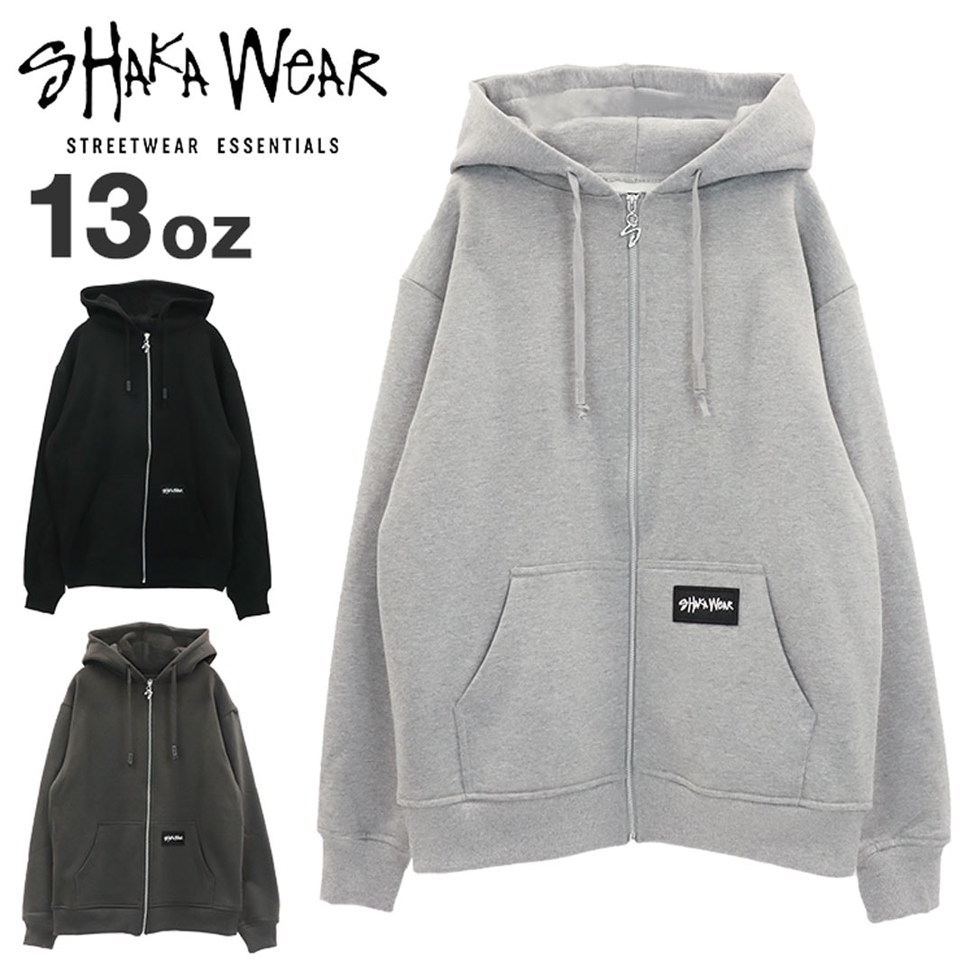 パーカー ジップアップ 無地 フーディー メンズ ヘビーウェイト 13oz ブランド ボックスロゴ 厚手 トップス 長袖 ストリート シンプル