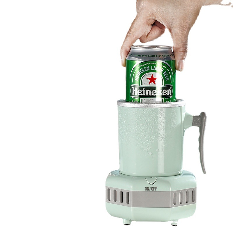 ホームオフィス用の急速冷却冷凍カップポータブル冷却ドリンクコーラビールコーヒージュース水ミニクーラー