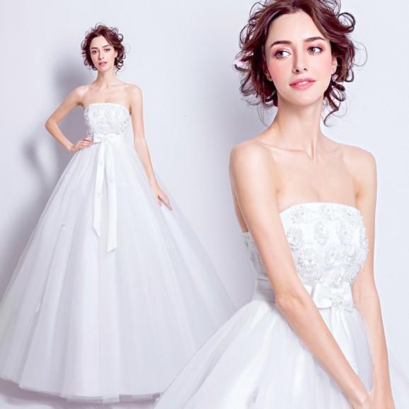 お手頃価格ウェディングドレス 結婚式 ウエディングドレス 格安 ブライダル プリンセスラインドレス 二次会 白 オフホワイト ロングドレス 花嫁 パーティードレス 大きいサイズ 披露宴 前撮り 後撮り