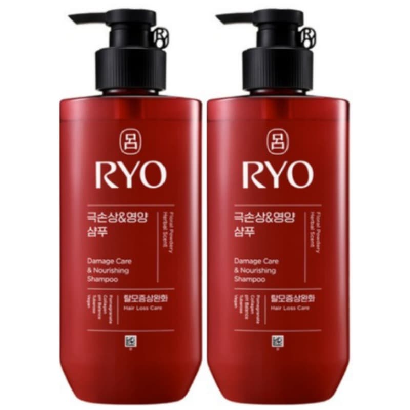 【480ml×2本 】 リョ(呂) 極度のダメージを和らげる栄養シャンプー脱毛症状の緩和フローラルでパウダリーな香り 1個