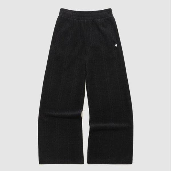 女性ケーブルジャカードワイドフィットパンツ B1 QQ422OFPN1 BLK0 BRW0