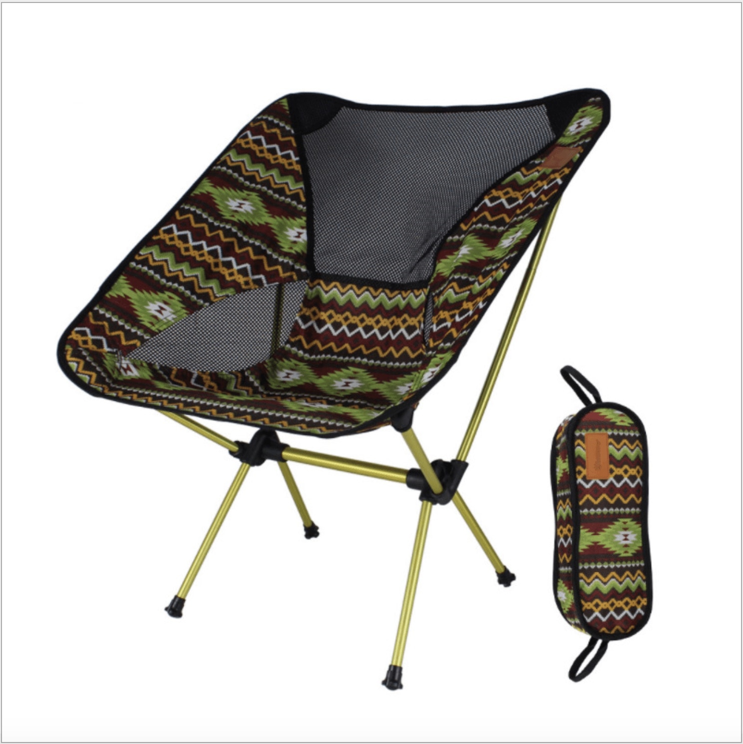 お得な2個セット4色アウトドアチェア ムーンチェア 57X35X65CM 耐荷重150KG 収納袋付き 軽量 折り畳み椅子 キャンプチェア 折りたたみ椅子 コンパクト 持ち運び アウトドア用