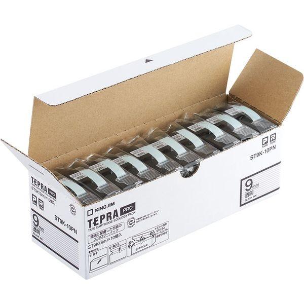 KING JIM PROテ-プエコパック透明ラベル10個 ST12K-10PN ▼36076 (株)キングジム ●a559 キングジム KING JIM ST9K-10PN PROテ−プエコパック透明ラベル10個
