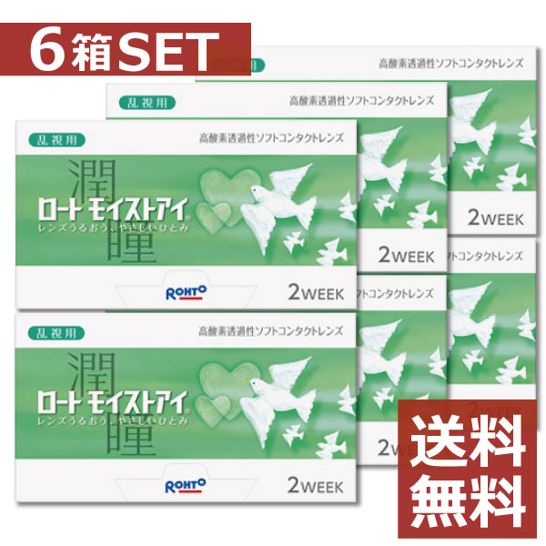 ロート モイストアイ 乱視用 6箱 2ウィーク 2WEEK シリコン バイオフィニティ トーリック