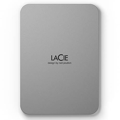 ラシー LaCie 外付けHDD ハードディスク 2TB Mobile Drive Mac/iPad/Windows対応 ムーン・シルバー 3年保証 STLP2000400
