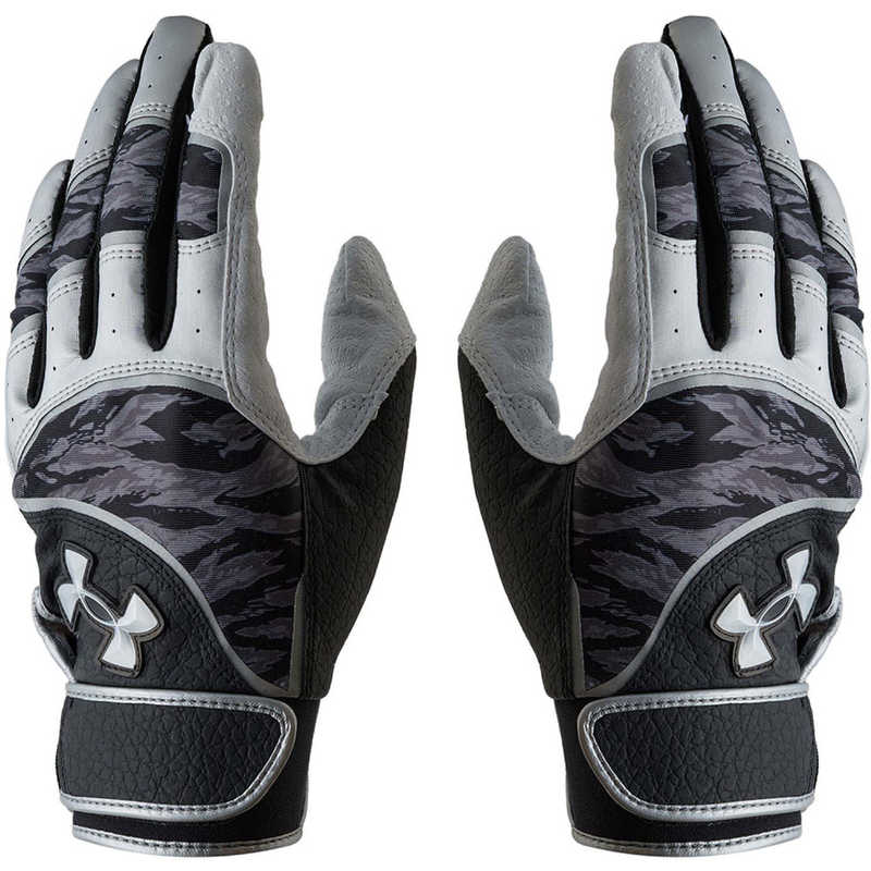 アンダーアーマー　メンズ UA アンディナイアブル プロ バッティンググローブ(両手用) Black/Silver MD　6001006_25FW