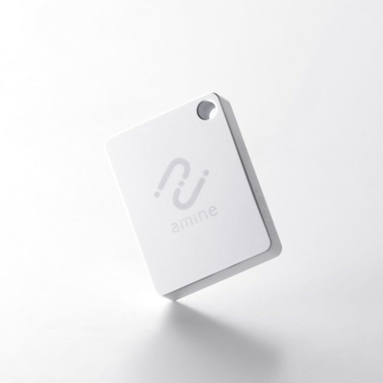 エレコム スマートタグ 紛失防止 小型 電池寿命最大5年 使い切りタイプ 防水・防塵 IP68 耐衝撃 アラーム機能付き 【 iPhone iPad の「探す」アプリ対応】 amine ホワイト LG