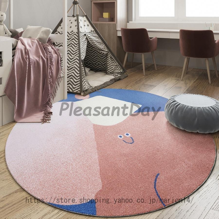 幾何模様 カーペット きれい 円柄 ラグマット センターラグ インテリア おしゃれ 遮音 防滑 室内 室外 床保護 撥水 モダン リビングマット ポリエステル