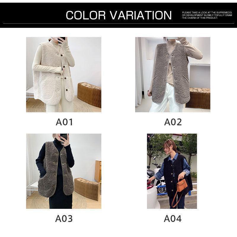 ベスト ボアベスト ファーコート ジップアップ キャミソール レディース 折り襟 ノースリーブ ポケット付き 前開き モコモコ ジレ 厚手 アウター