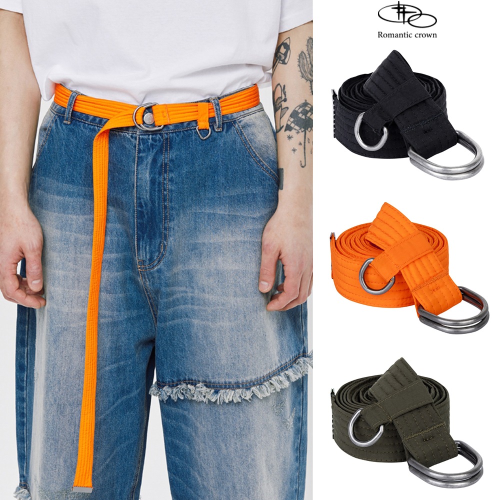 【ROMANTIC CROWN】 D-RING PADDED BELT