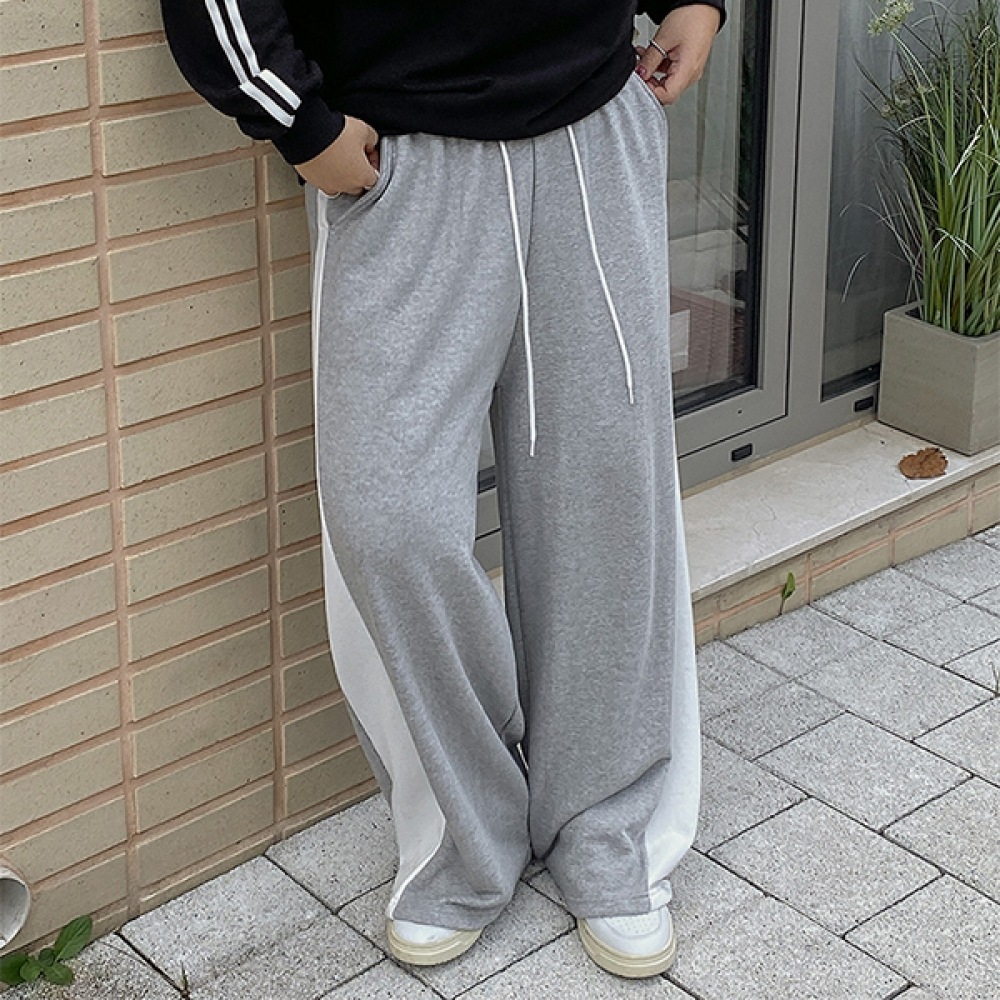 (JSTYLEのイーブレット) イーブレットルネフカラーポケットワイドバンディングパンツ JSTYLE