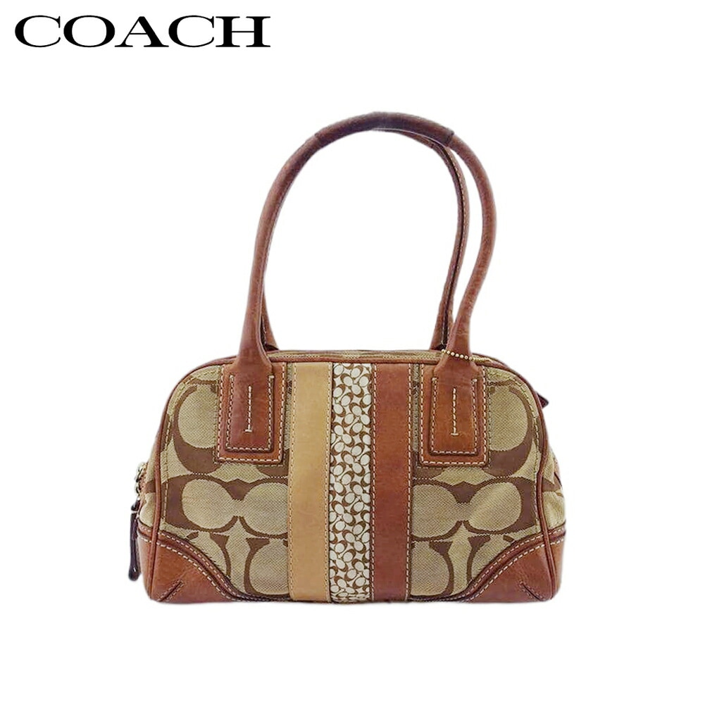 コーチ トートバッグ ハンド ショルダー バッグ レディース パッチワーク レザータグ付き 10540 シグネチャー COACH 中古 18,629円
