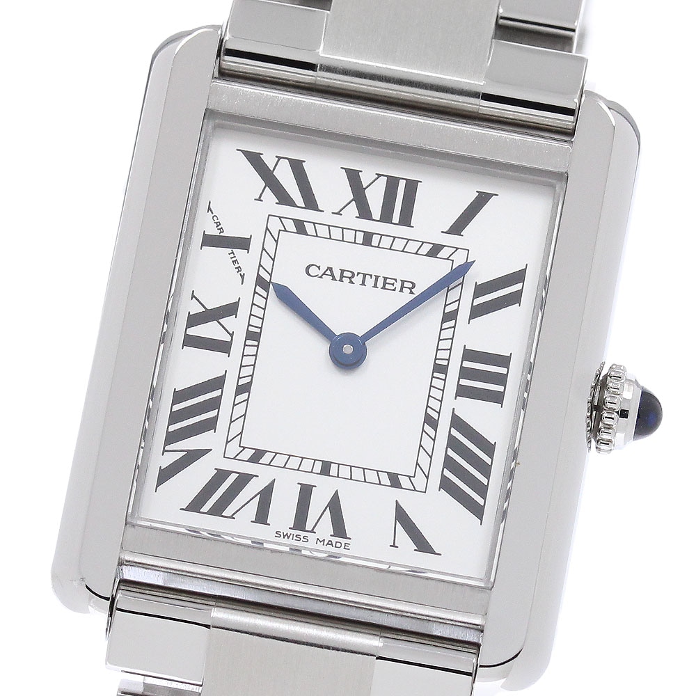 カルティエ CARTIER W5200013 タンクソロ SM クォーツ レディース 良品 OH済み _946611【中古】
