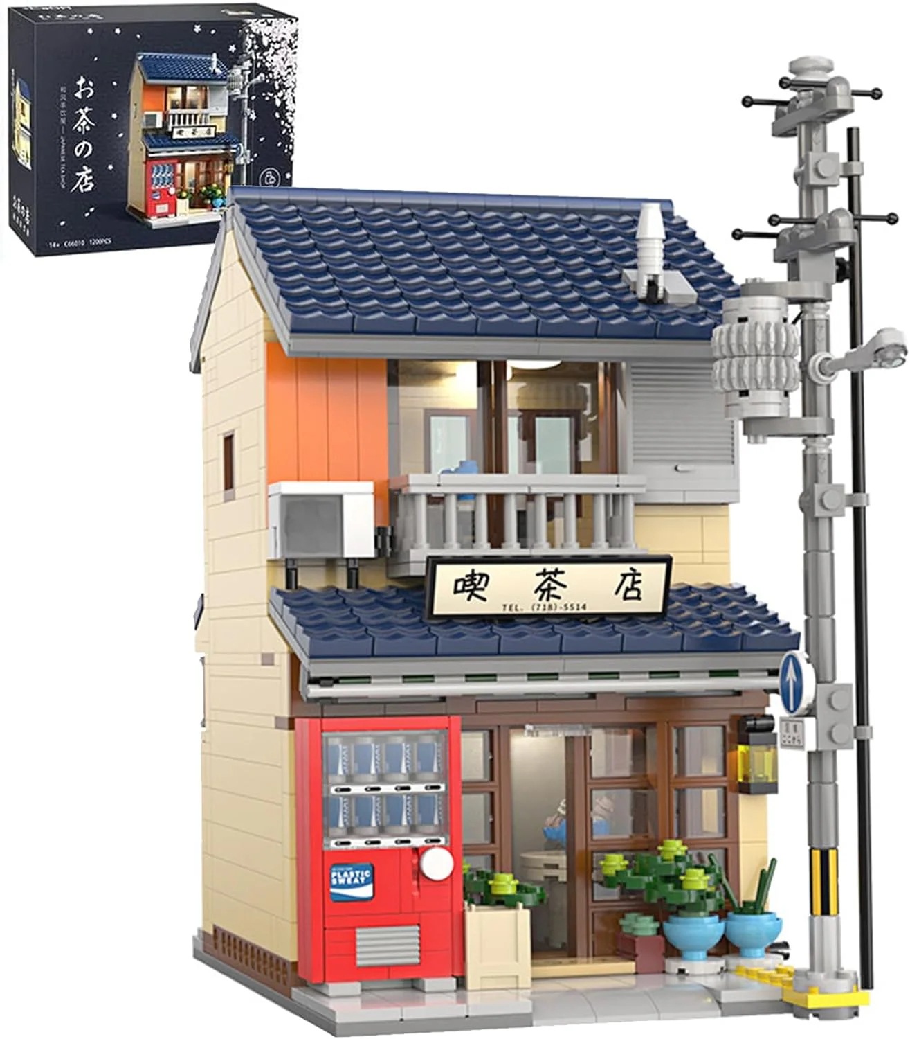 誕生日プレ プレゼント クリスマス 美しいボックス付き ミニブロック マイクロ 女の子 男の子 大人 こども おもちゃ 組み立て 街並み アイデア ハウス お店 日本風 ビジネス街 おもちゃ ブロック