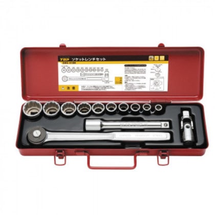 トップ工業(TOP) ソケットレンチセットM(差込角12.7mm) 13点 SWS-410M