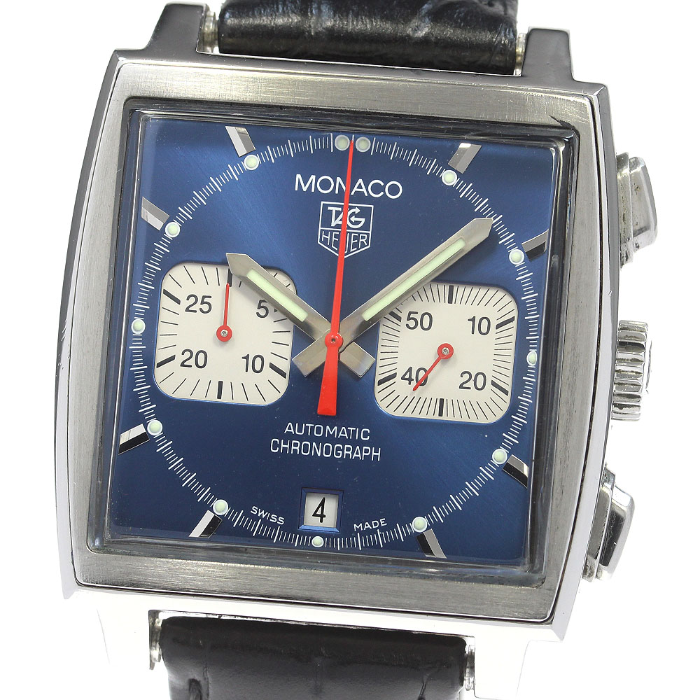 タグホイヤー TAG HEUER CW2113-0 モナコ クロノグラフ 自動巻き メンズ _836052【中古】