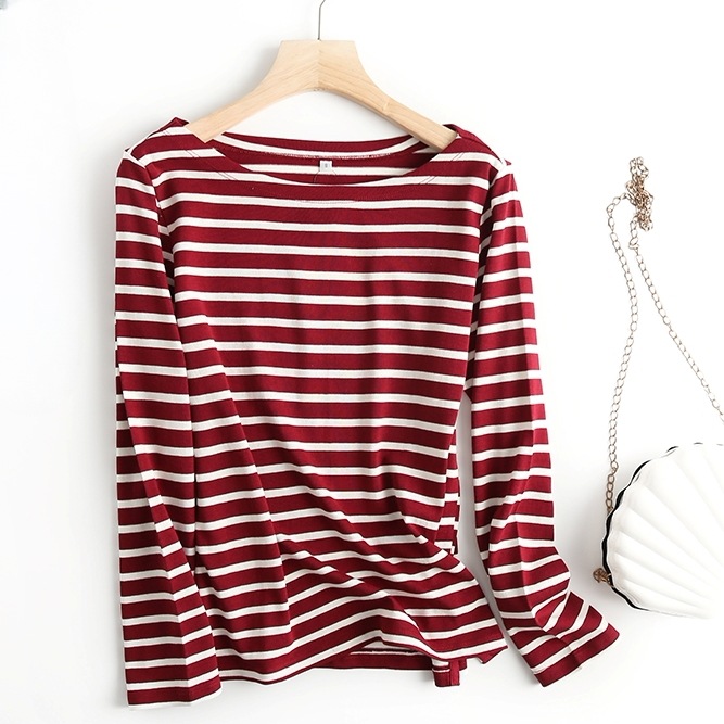 トップス カットソー Tシャツ 長袖 ラウンドネック プルオーバー ミディアム丈 かわいい 大人可愛い きれいめ シンプル 上品 レトロ おしゃれ かっこいい カジュアル こなれ感 個性的 主役級