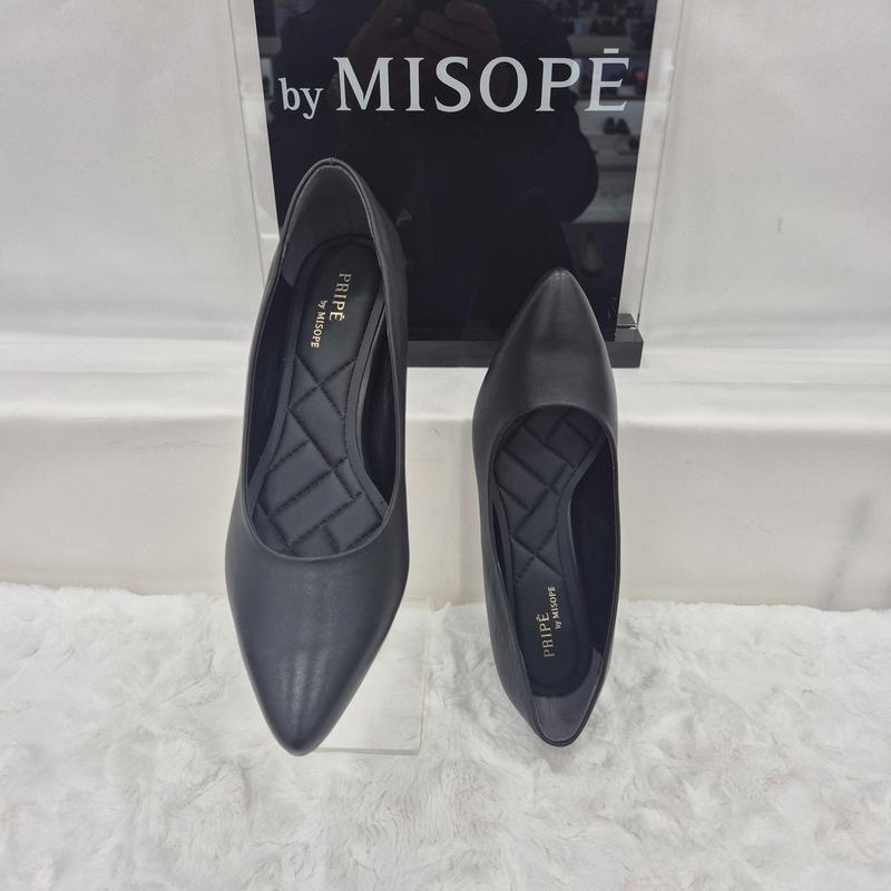 By 女性 ベーシック ミドルヒール パンプス 112HT131SZ004 BLACK 3 JJ