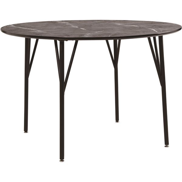 ラウンドテーブル ビジョン 約幅105cm 円形 GY グレー 組立品