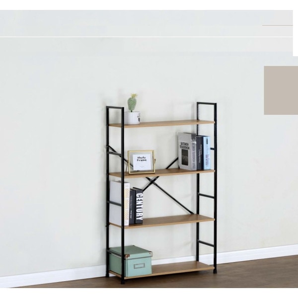 アイエルシー HUS-W04 薄型壁面シェルフ ワイド4段 ブラック/ベージュ メーカー直送