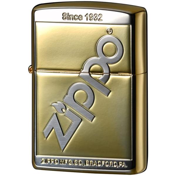 ライター LOGO DESIGN エッチング 金銀コンビメッキ 2SG-LZLOGO