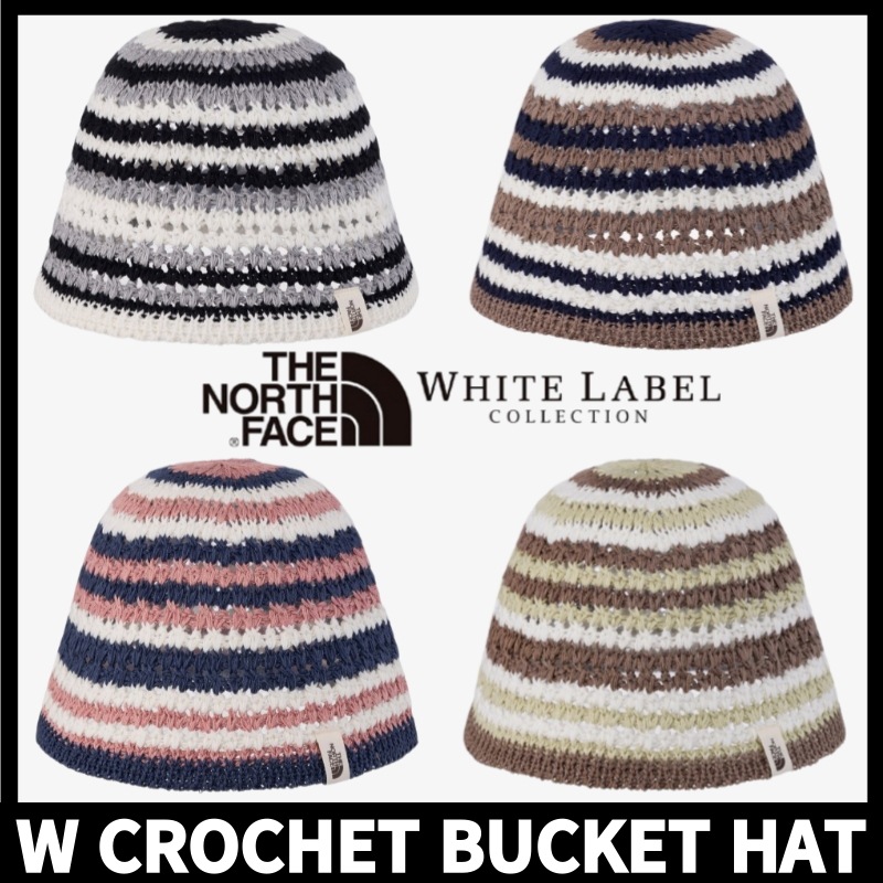 W CROCHET BUCKET HAT NE3HR03 ホワイトレーベル [公式正規品]