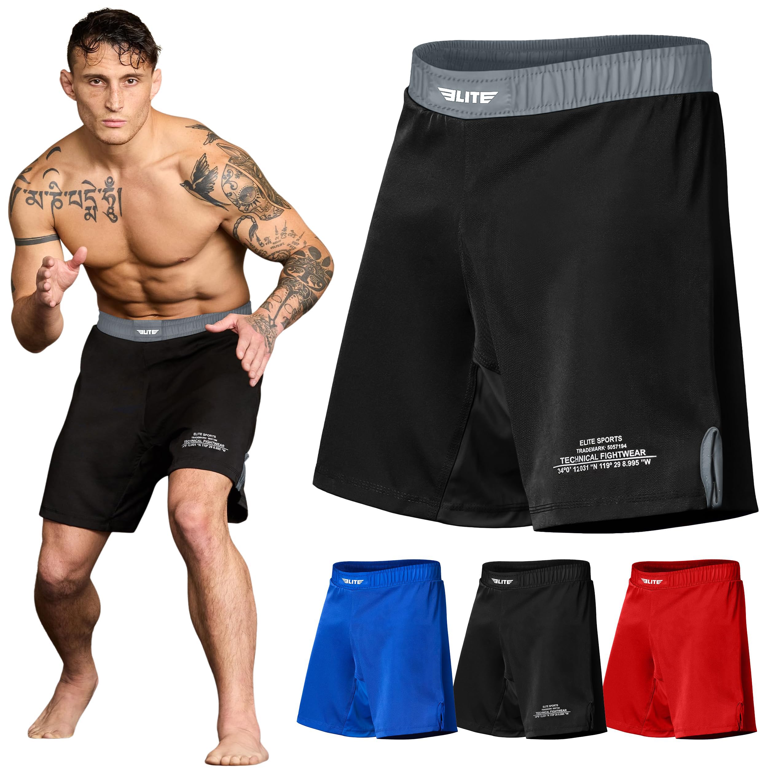 柔術 BJJ メンズ MMA ファイトショーツブラックジャックUFCBJJノーギグラップリング柔術ショーツ
