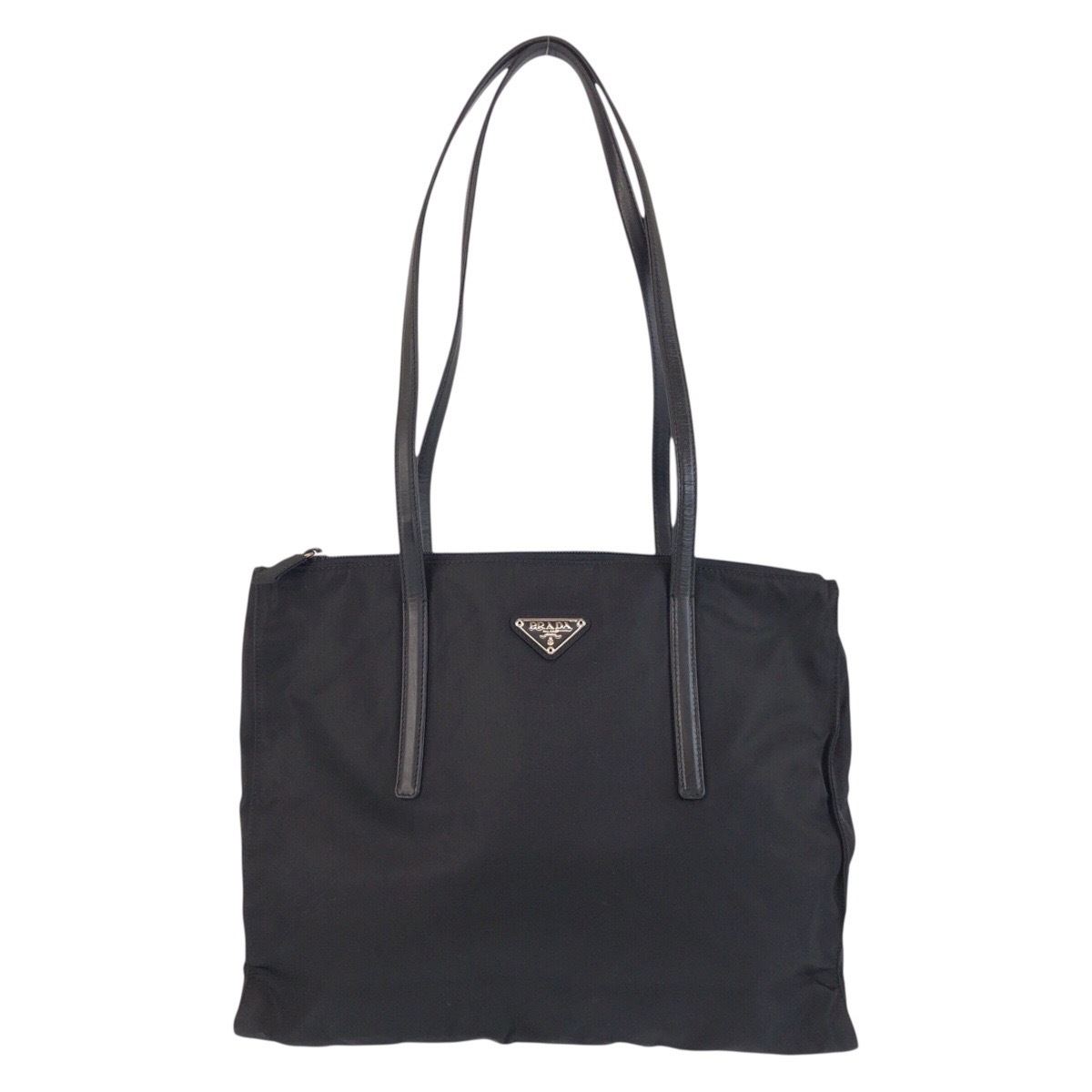 テスート 三角ロゴプレート ブラック 黒 シルバー金具 ナイロン ショルダーバッグ トートバッグ レディース 503663