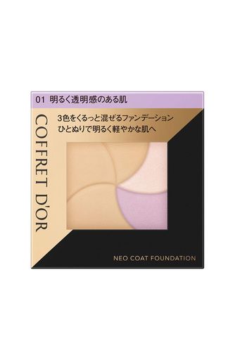COFFRET D’OR コフレドール ネオコートファンデーション 01 明るく透明感のある肌 9グラム (X 1)
