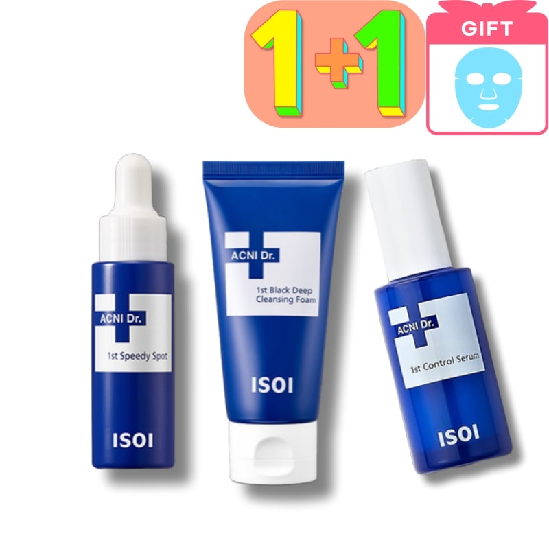 [1+1]アクニドクター企画アクニドクター1stスピーディースポット14ml/クレンジングフォーム75ml/コントロールセラム40ml