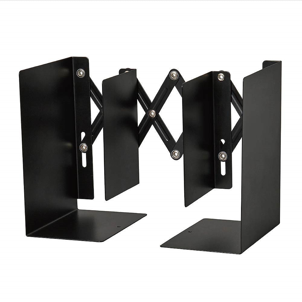 （まとめ買い）ブックエンド ブックスタンド ブラック ALB-55-K [x3]