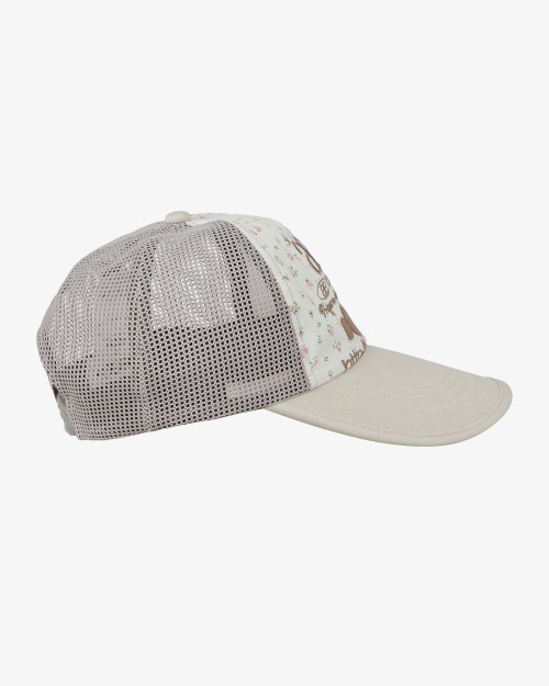 【AEAE】 WEB LOGO FLOWER MESH CAP [WHITE/BEIGE] キャップ 正規品