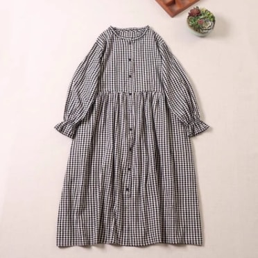 レディース ワンピース シャツワンピ 前開き 膝下 ミモレ 長袖 フリルカラー フェミニン フリル ボタン ギャザー 切り替えデザイン かわいい 大人可愛い シンプル カジュアル おしゃれ こなれ感