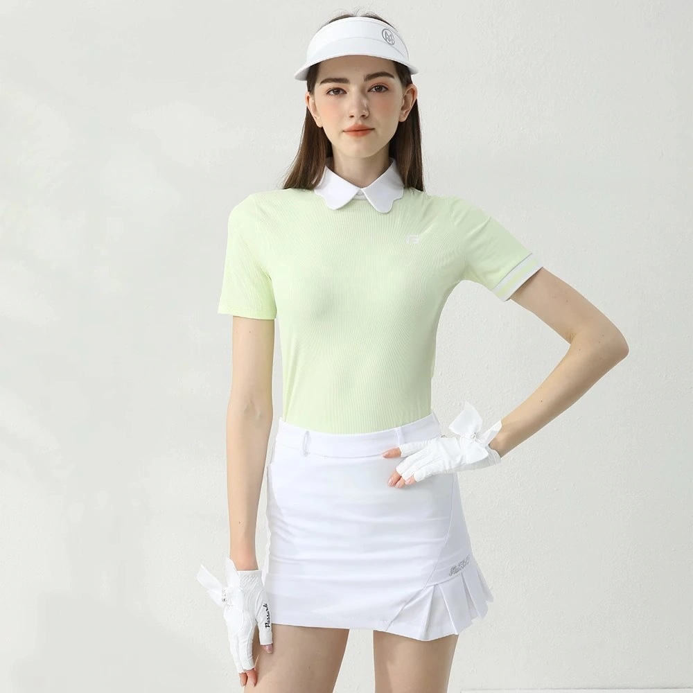ゴルフウェア レディース スポーツウェア プリーツスカ 半袖 POLOシャツ Tシャツ スカート 上下セット 白 グリーン 女性 テニスウェア 速乾 春 夏 秋冬 韓国風 おしゃれ 5,533円