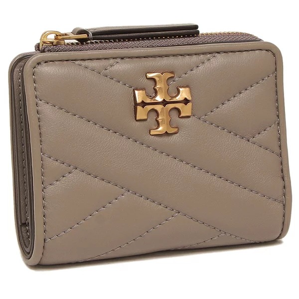 二つ折り財布 キラ ミニ財布 グレー レディース TORY BURCH 153121 082