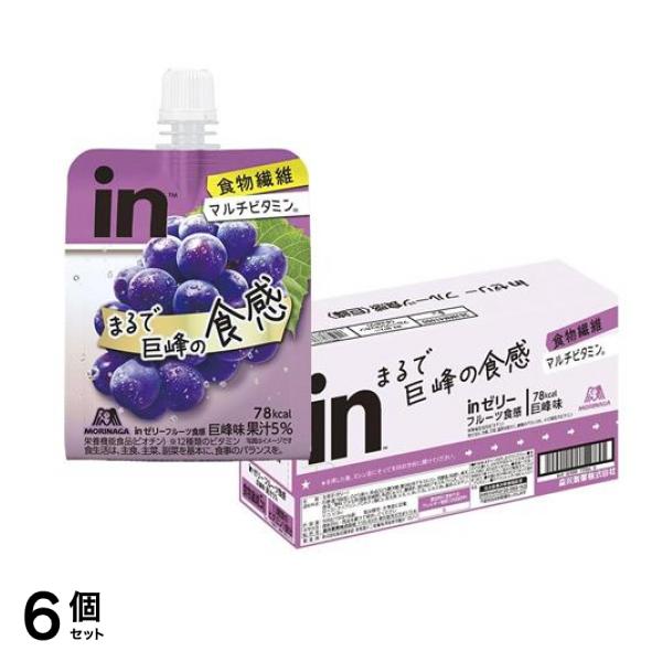 inゼリー フルーツ食感 巨峰味 900g (150g×6個入) 6個セット