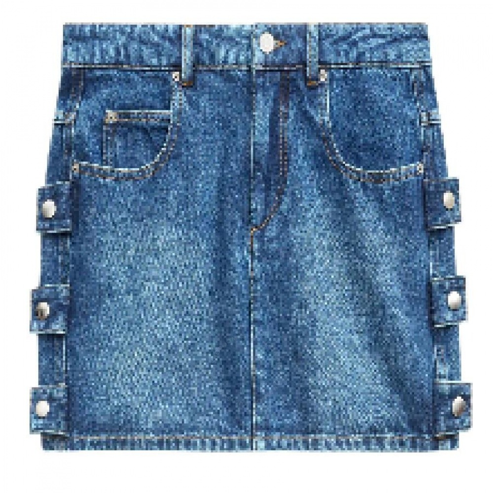 イザベルマランエトワールショートステッシーデニムスカート 24AJU0246FA-B3H02E-BLUE