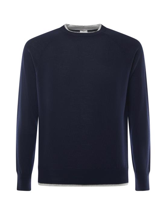 ELEVENTY Men Sweater L76MAGL79MAG0L029 11 13 BLUE LIGHT GRAY