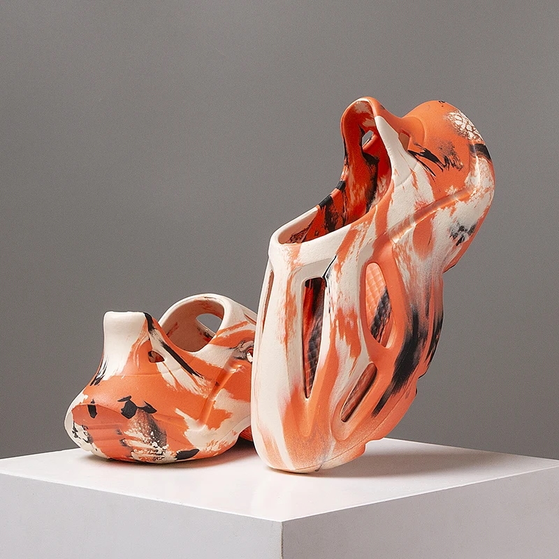 納期3週間程：男性と女性のためのカモフラージュスリッパ,屋内と屋外のクロッグ,柔らかいビーチサンダル,ホームスライド,夏の靴 4,883円