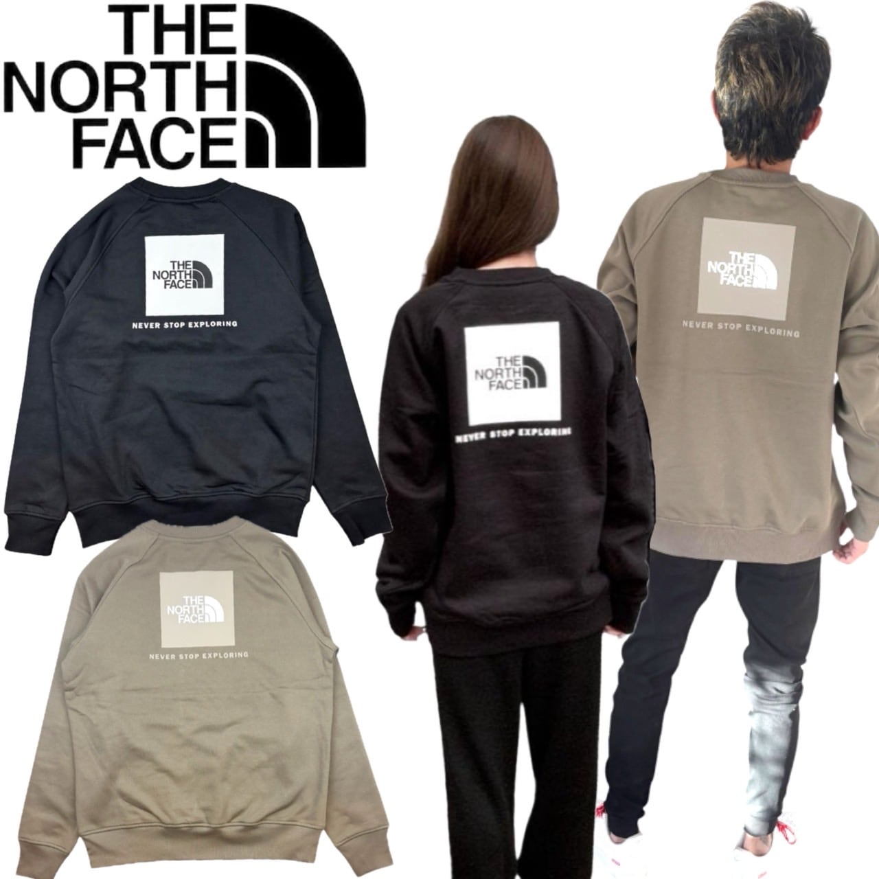 ザ ノースフェイス トレーナー NF0A89FA レッドボックス メンズ レディース スウェット プルオーバー 裏起毛 THE NORTH FACE M RAGLAN BOX NSE CREW