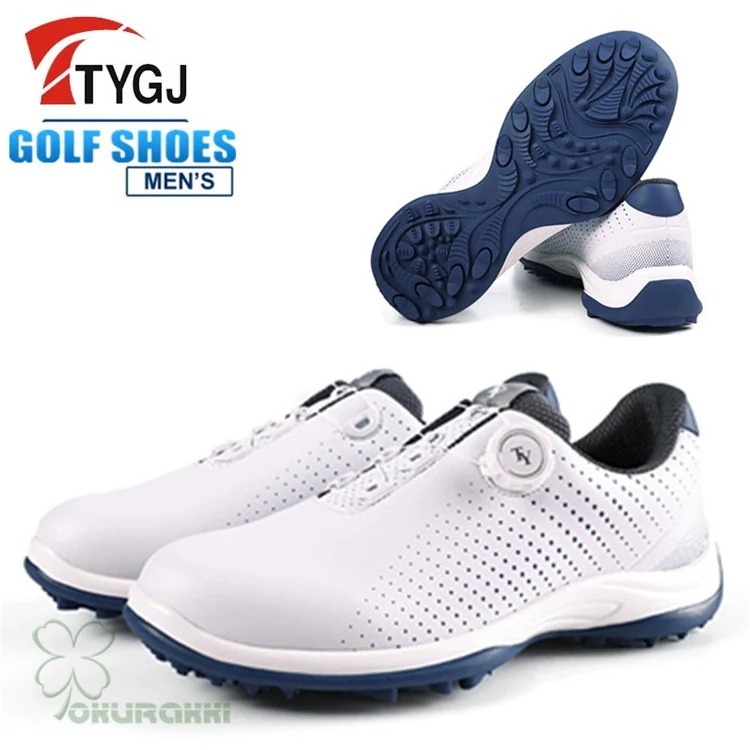 ゴルフ ゴルフシューズ 夏用 メッシュ通気 ダイヤル式 ソフトスパイク メンズ スパイクシューズ スニーカー 靴 紳士 防水 人工皮革2505gfshoe16 7,916円