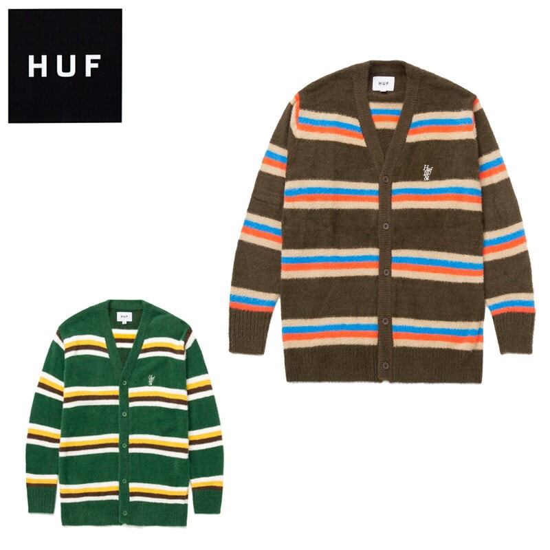 ハフ 1984 MOHAIR STRIPE CARDIGAN モヘア カーディガン/ニット/女性用/ウィメンズ/レディース[BB]